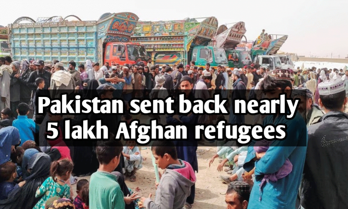 Pakistan sent back nearly 5 lakh Afghan refugees